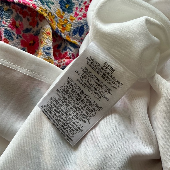 NWT BCBGeneration Storybook Floral Ruffle Midi Dress - Picture 4 of 5